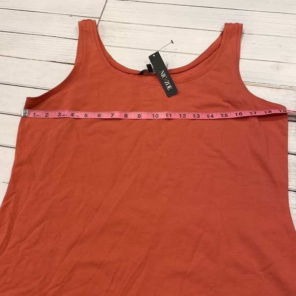 NWT NIC+ZOE Perfect Tank Orange XL - Picture 5 of 8